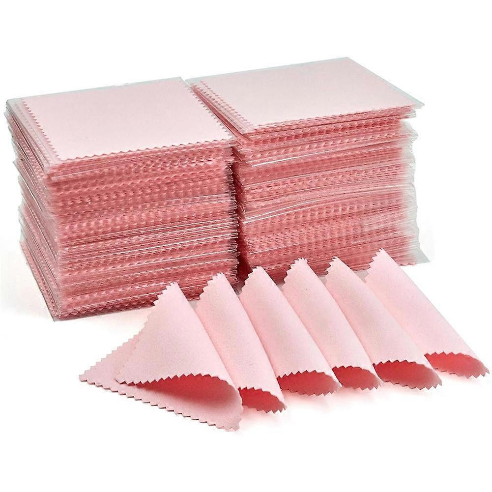 Schmuckreinigungstuch, Professionelles Poliertuch, Einzeln Verpackt, Rosésilber-poliertuch (packung Mit 250 Stück).