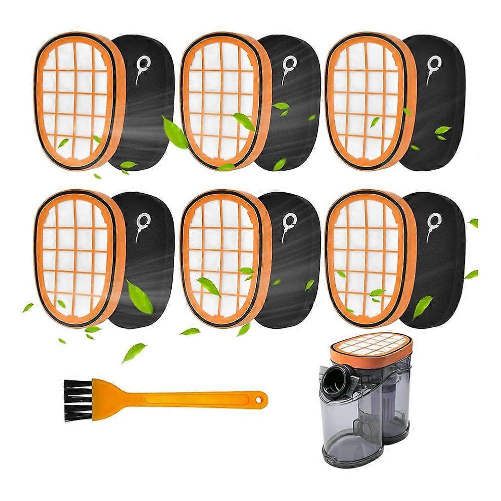 6er-pack Filter, Kompatibel Mit Dem Kabellosen Philips Speedpro Max Aqua Staubsauger Fc6723/01 Fc6901-fc6904 Fc6812 Fc6813 Fc6823