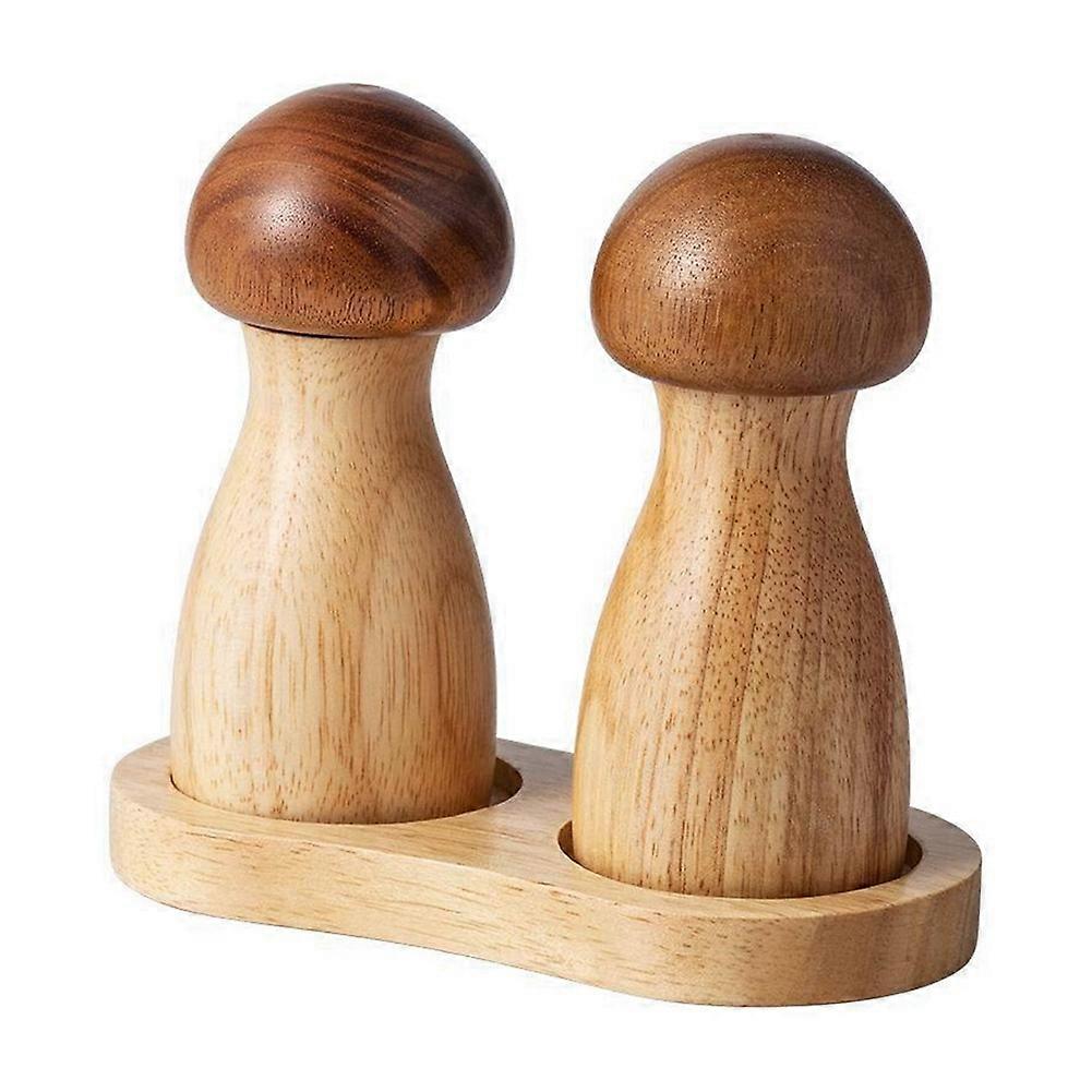 Multifunktionale Pilz- Und Pfeffermühle, Pfeffermühle Aus Massivholz, Flaschenset Zum Mahlen Von Meersalz Und Schwarzem Pfeffer