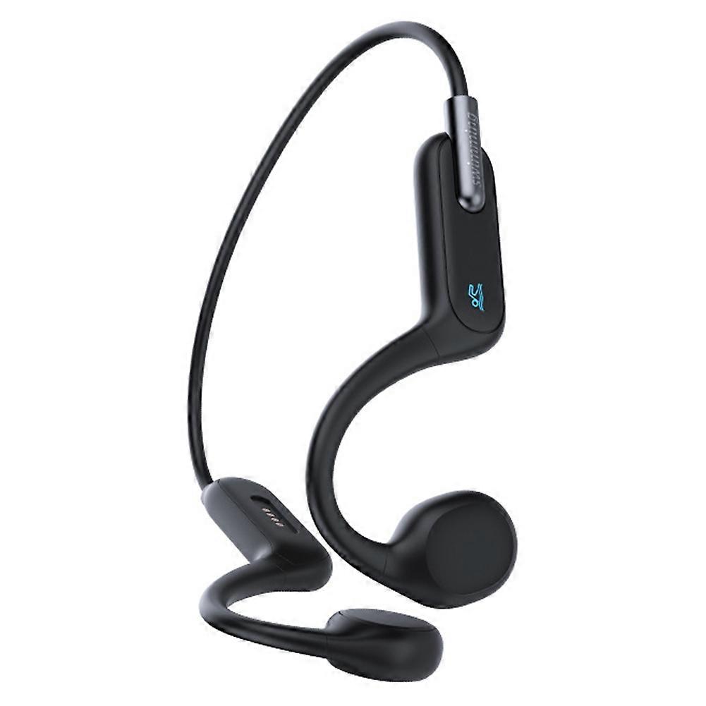 Die Kabellosen Bluetooth-kopfhörer X6 Mit Knochenleitung Sind Nach Ipx8 Wasserdicht Und Eignen Sich Ideal Zum Schwimmen, Laufen Und Baden. Sie Werden Um Den Hals Getragen.
