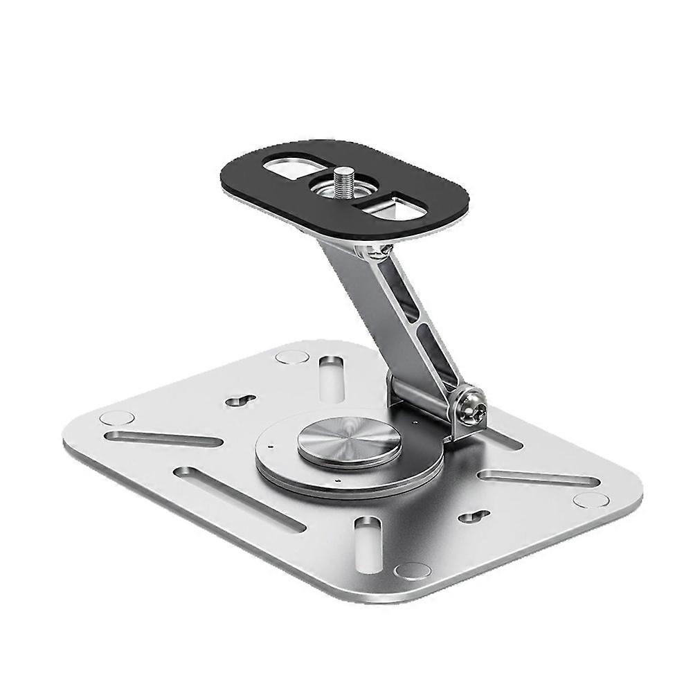 Tisch-projektorhalterung, Wand- Und Deckenhalterung Mit 1/4"-gewinde, Höhenverstellbar, Klappbar, 360°-drehung, Silber