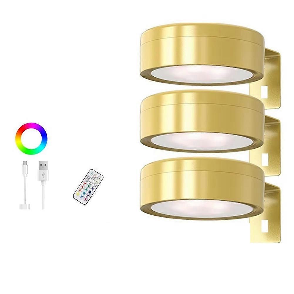 Kabellose 3-farben-wandleuchte, Dimmbarer Led-spot Zur Beleuchtung Von Gemälden Und Fotos. Led-wandlampe Für Zuhause.