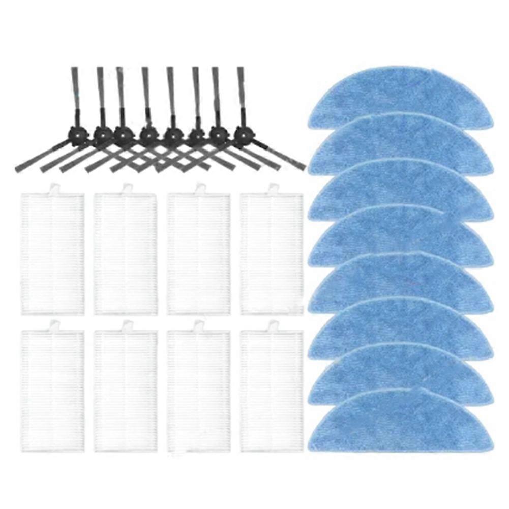 Zubehör Und Ersatzteile Für Den Ecovacs Y1 Pro / Y1 Pro Plus Saugroboter: Seitenbürste, Hepa-filter Und Reinigungstuch.