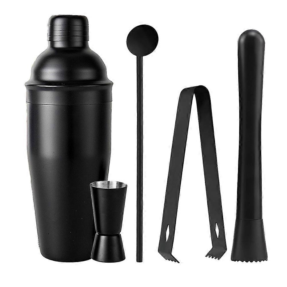 Cocktailshaker Aus Edelstahl, Fünfteiliges Bar-set Für Selbstgemachte Cocktails