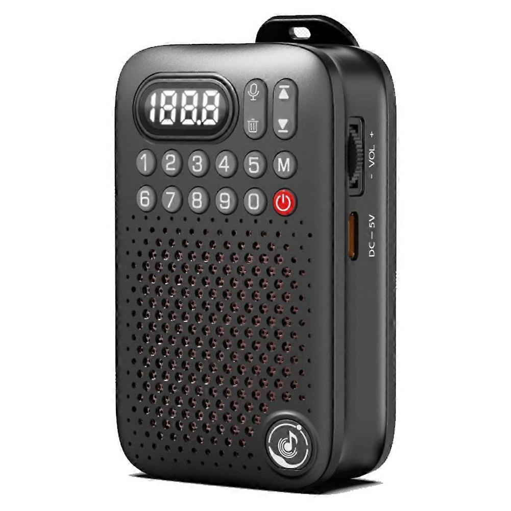Mini-tragbares Radio Mit Led-bildschirm, Fm-empfang 76,0-108 Mhz, Bluetooth-lautsprecher, Hd-recorder Und Mp3-player, Kompatibel Mit Tf-karte.