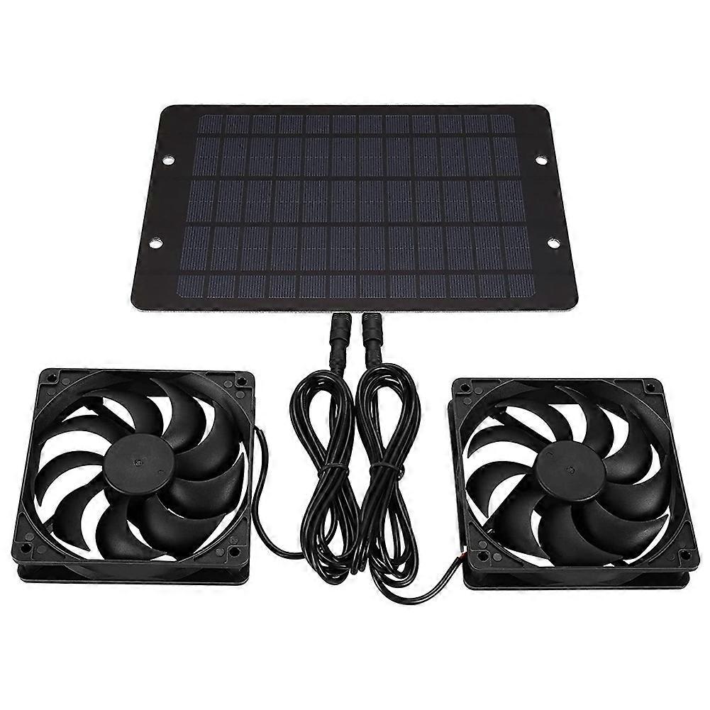 12-v-solar-abluftventilator, Solarbetriebener Ventilator, Solarventilator Für Dachboden, Hühnerstall, Gewächshaus