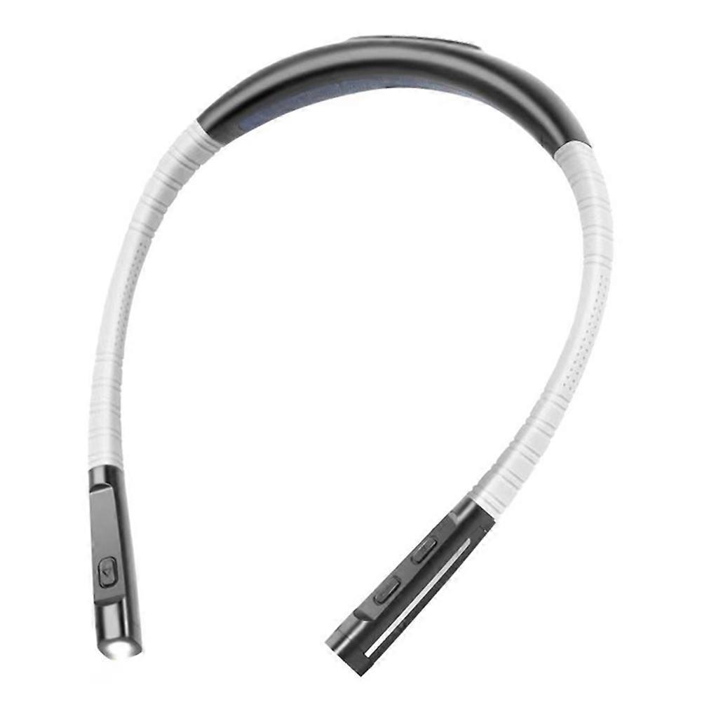 Tragbare Led-leselampe Zum Campen Und Lesen, Mit Silikonarm Und Vielseitiger Nackenleuchte.