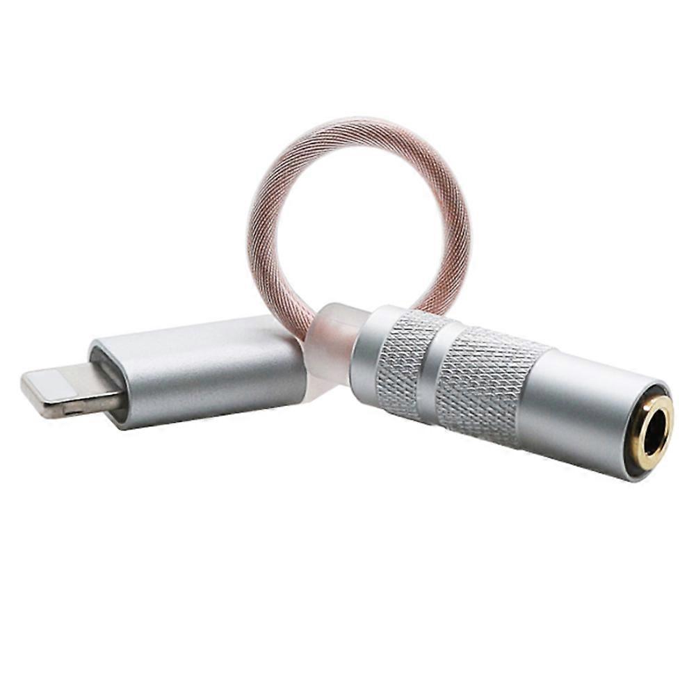 Adapter Von Apple-schnittstelle Auf 3,5-mm-klinkenbuchse Aus Monokristallinem Kupfer (kleiner Stecker) Für Iphone Und Ipad (ios)