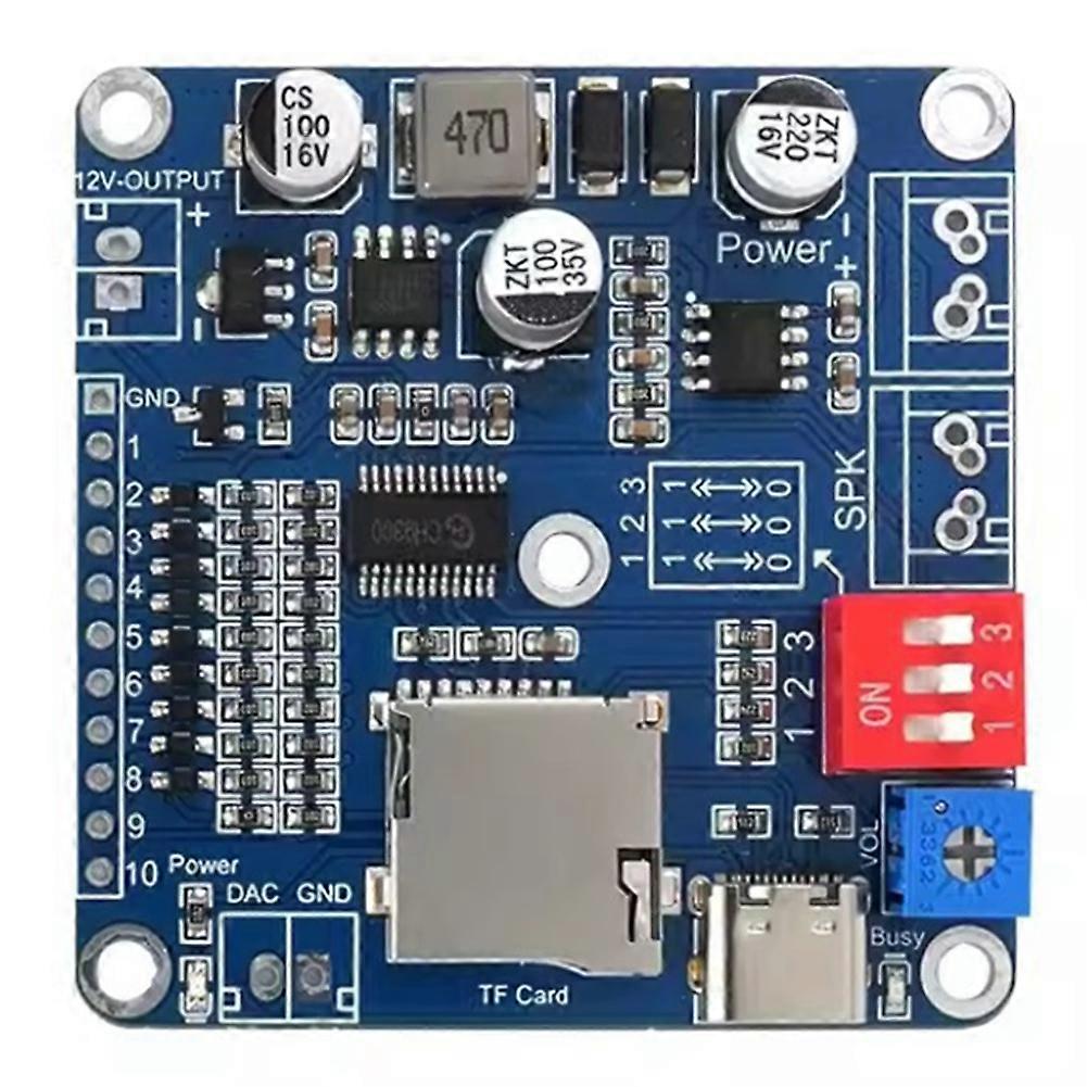 Leistungsstarkes 20-w-industrie-sprachmodul Mit Hintergrundmusikeinblendung Und Startton Ch9311-tf
