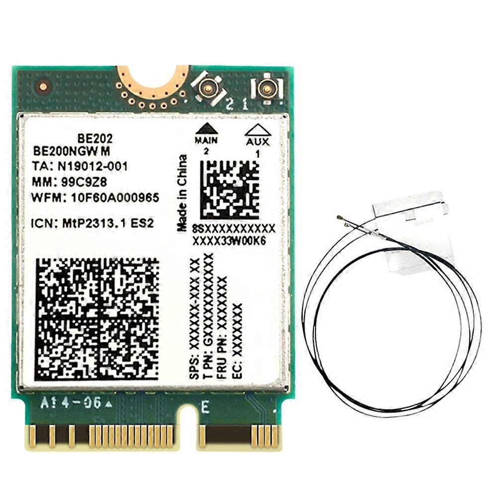 Wifi7 Be202 Tri-band 2,4/5/6 Ghz Netzwerkkarte, 5374 Mbit/s, Gigabit, Bluetooth 5.4 Mit Antenne.