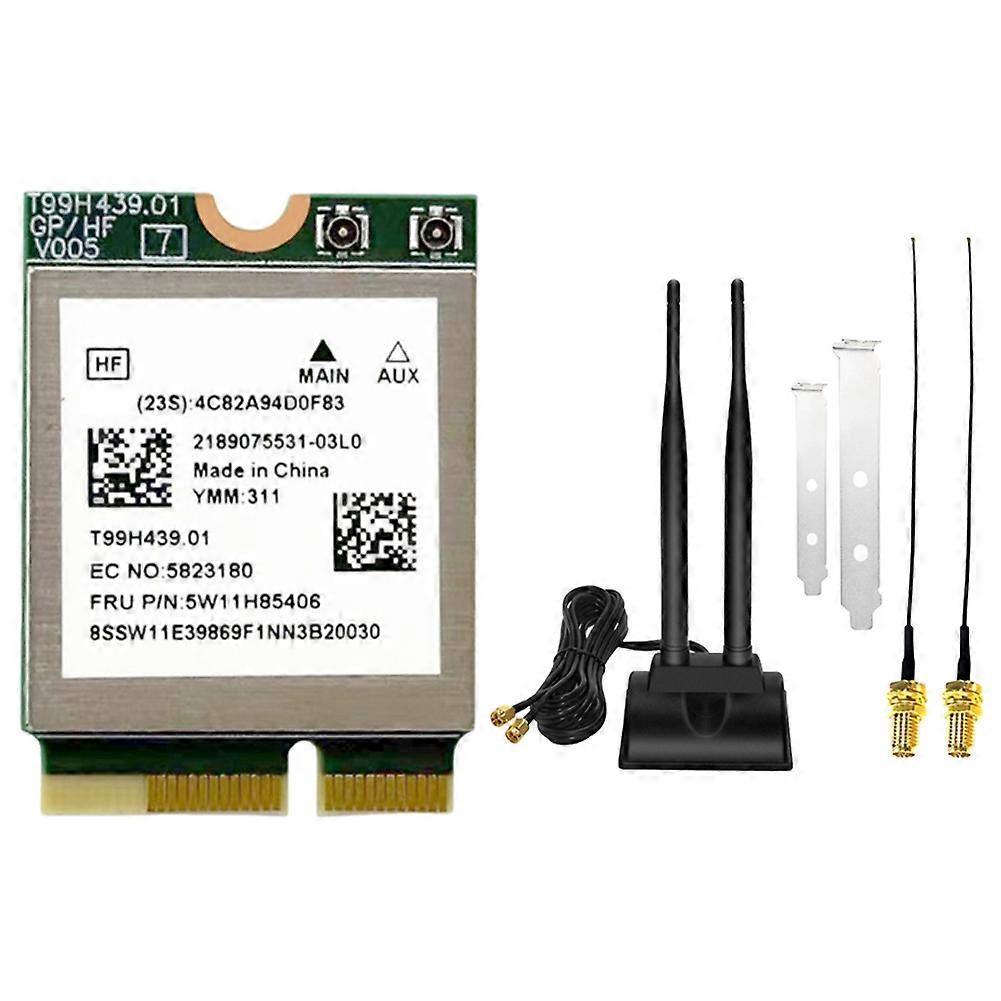 Mt7927 Tri-band 2,4 Ghz/5 Ghz/6 Ghz 8774 Mhz Wifi 7 Drahtlosnetzwerkkarte Mit Bluetooth 5.4 Und Gigabit Wi-fi 7 M.2