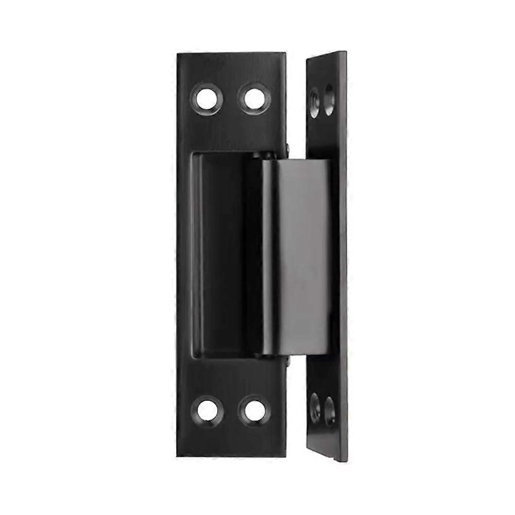 Verdeckte 12,7 Cm (5 Zoll) Breite Tür Mit Unsichtbarem Scharnier Aus Edelstahl Und Holz. Schwarz.