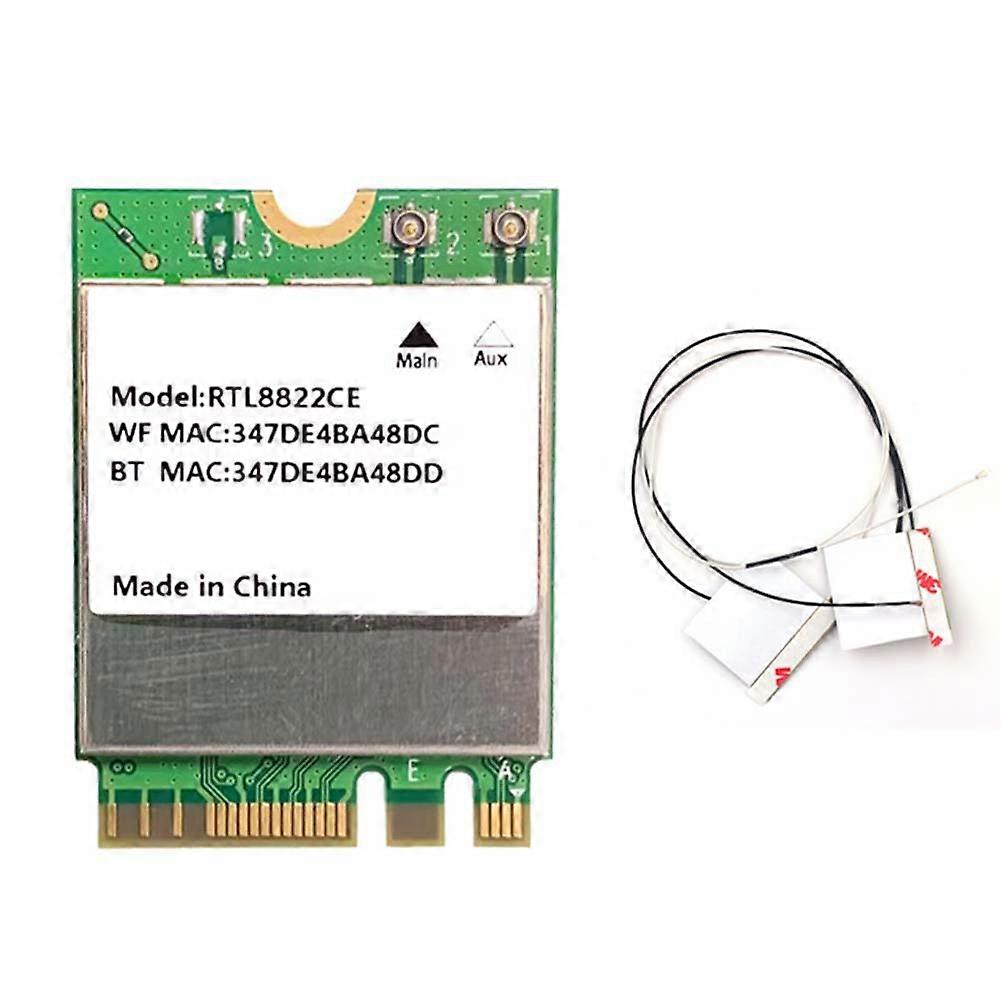 Rtl8822ce 1200 Mbps Dualband 2,4 Ghz/5 Ghz Wlan-karte, Bluetooth 5.1, M.2-schnittstelle Mit Internen Antennen Für Windows 10/11