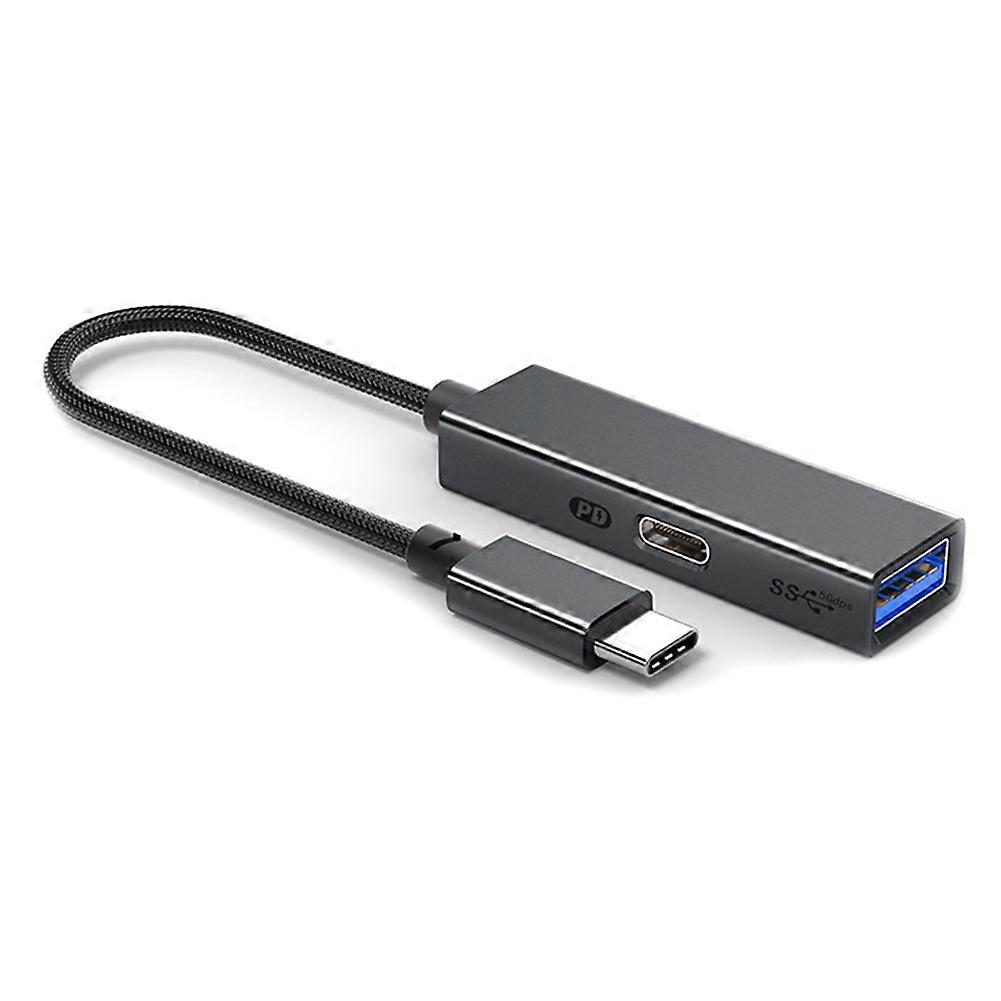 Usb 3.2 Typ-c 5 Gbit/s 60 W Pd Hub, Otg-adapter, High-speed Usb-zu-typ-c-konverter, Schwarz