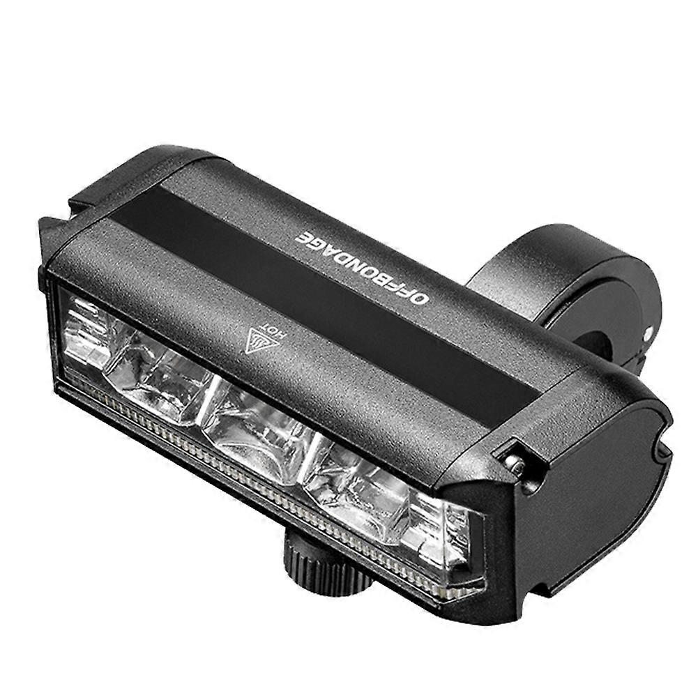 Offbondage Usb-wiederaufladbare Led-fahrradlampe Aus Aluminiumlegierung, Wasserdichte Frontleuchte Für Mountainbikes Und Rennräder