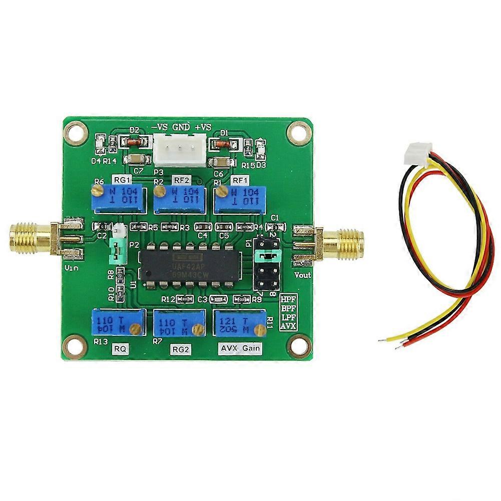 Uaf42 Aktivfilter Hochpass Tiefpass Bandpass Frequenzverstärkung Einstellbar Qf-allgemeinfilterplatine