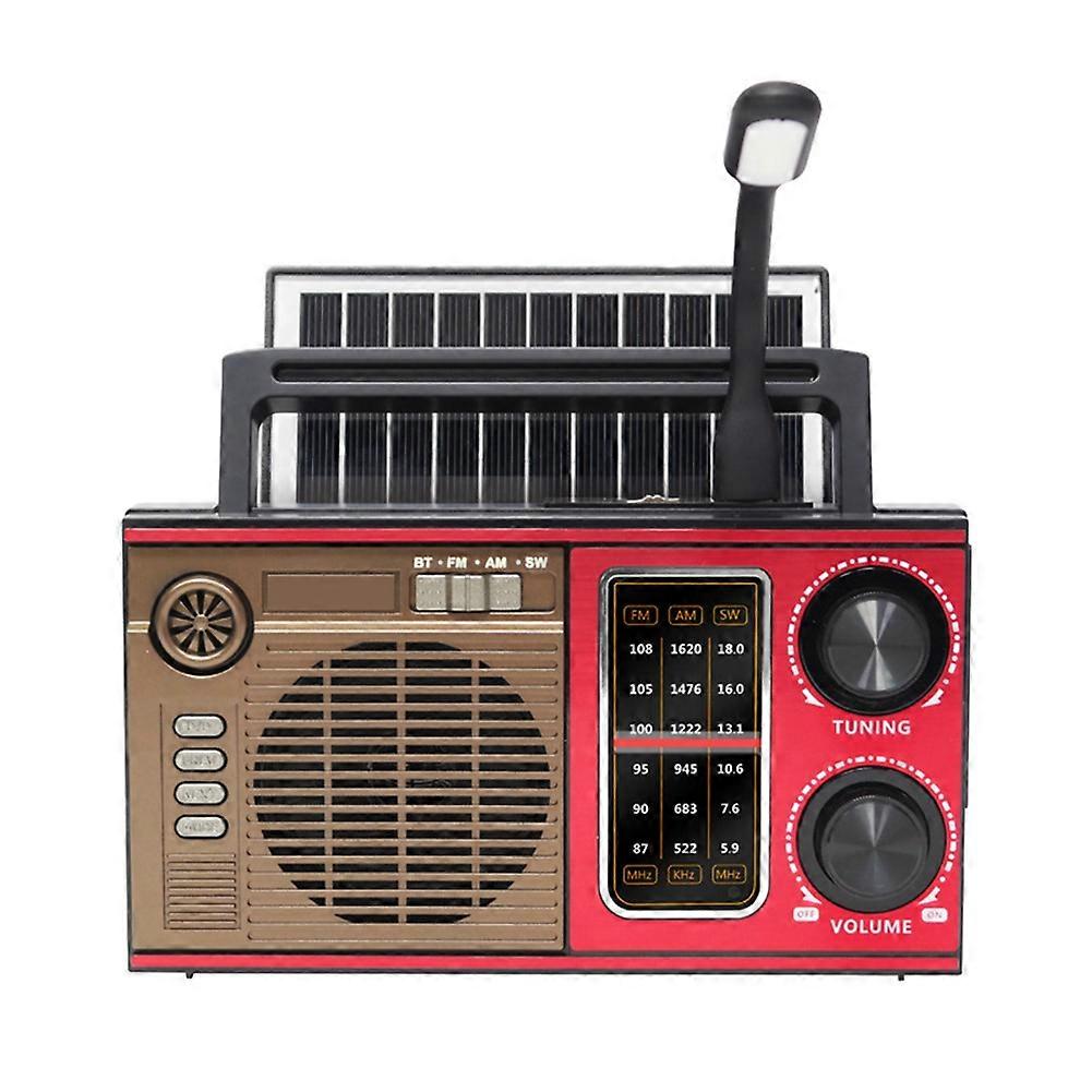 Fm/am/sw-außenradio, Solarbetrieben, Vollband, Notfallradio, Hochempfindlicher Radioempfänger Mit Led-lautsprecher Und Bluetooth.