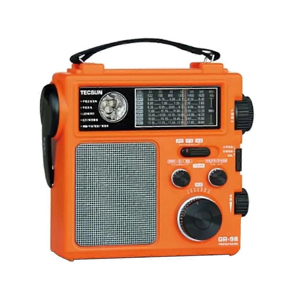 Tecsun Gr-98 Dsp Fm Mittel- Und Kurzwellen-handkurbelradio, Stromgenerator, Notradio Für Zuhause