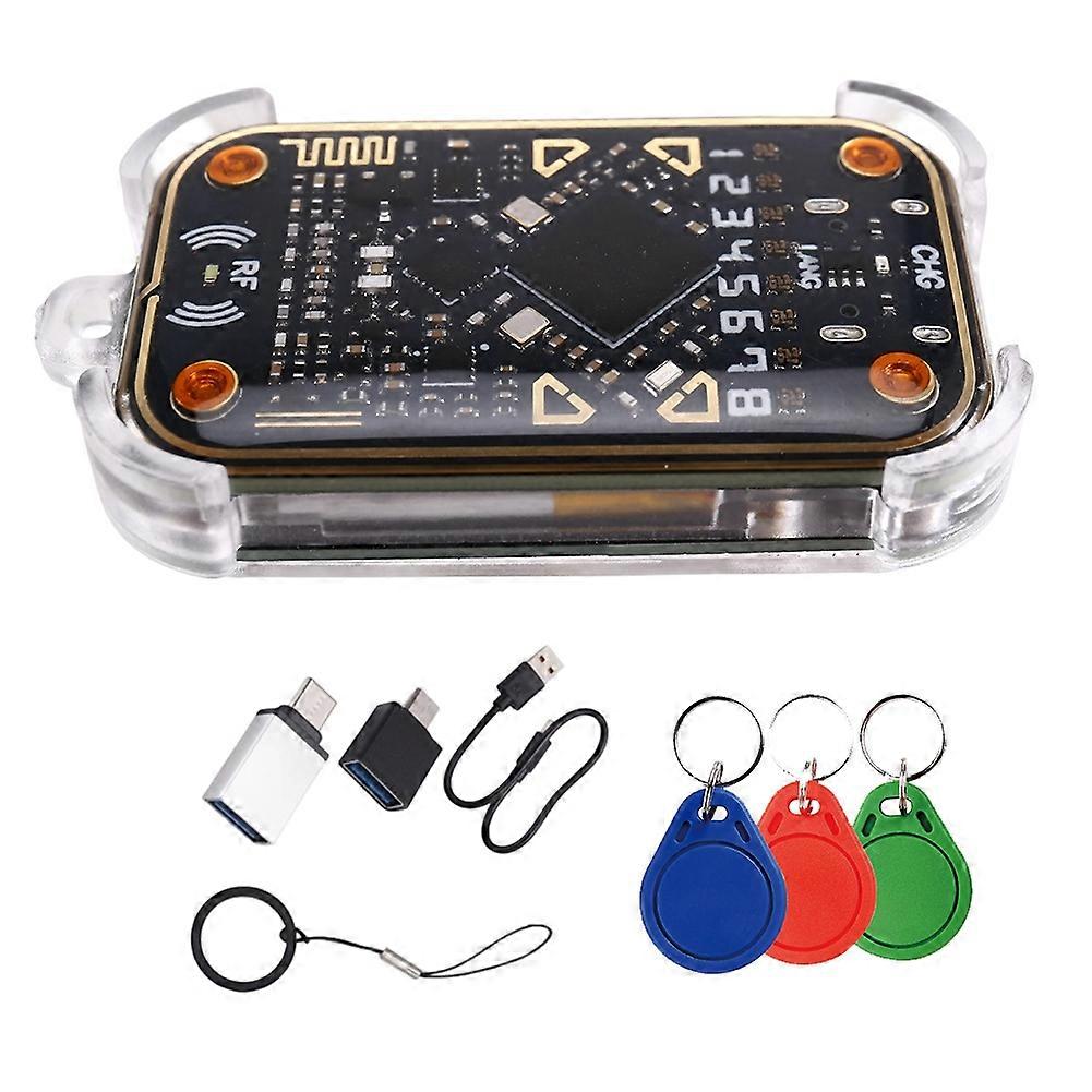 Chameleon V3.0 125 Khz 13,56 Mhz Rfid-chip-lesegerät/emulator, Nfc-smartcard-duplikator Mit 3 Uid-schlüsselanhängern