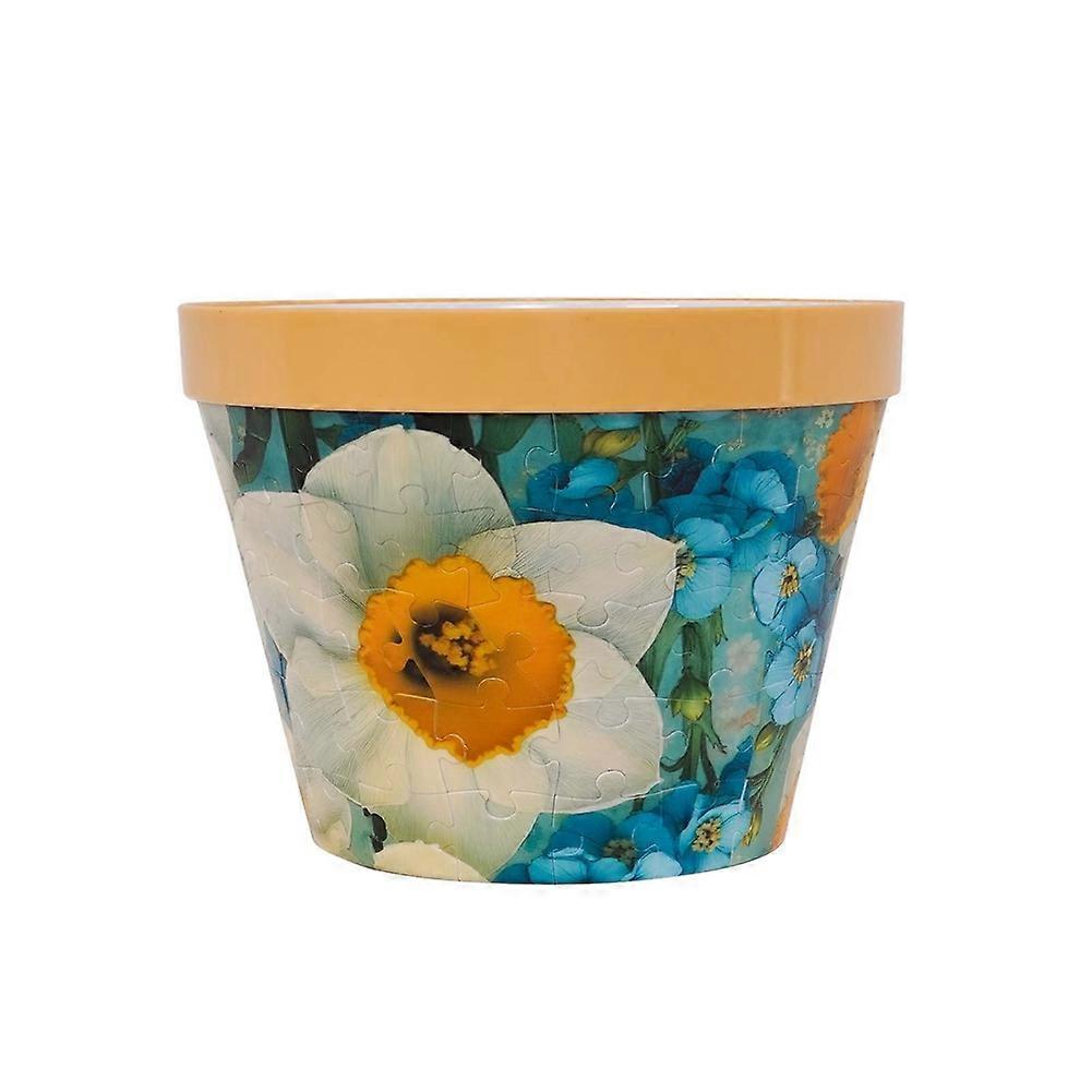 3d-puzzle-blumenvase Zum Selbermachen, Dekorativer Blumentopf, Künstlerische Vase, Wohndekoration Für Kakteen