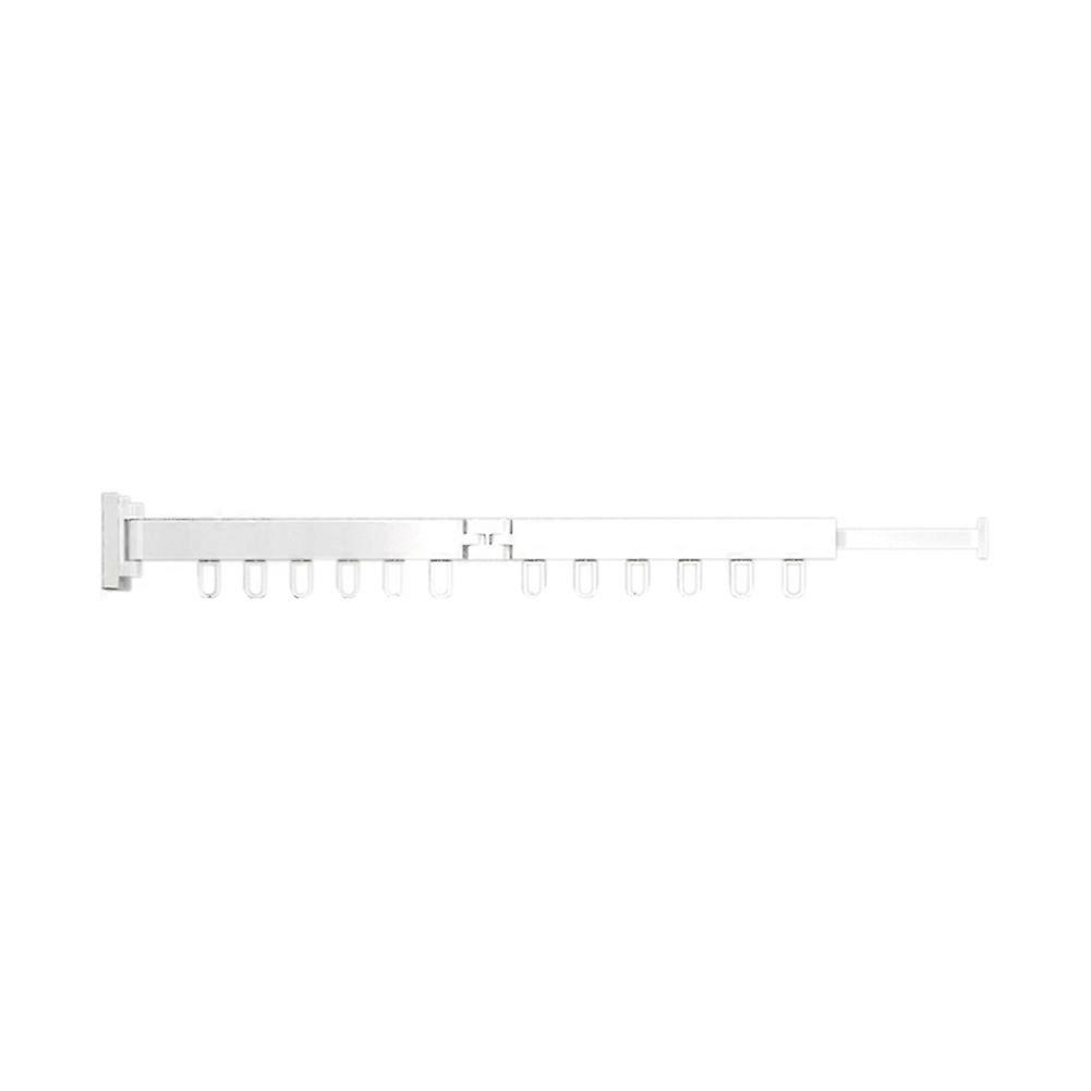 Wandmontierter, Klappbarer Wäscheständer Aus Aluminiumlegierung, Ideal Für Balkon, Schlafzimmer, Küche, Wohnzimmer, Weiß