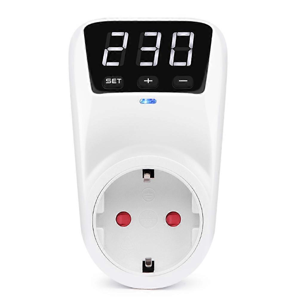 Überspannungsschutzsteckdose Mit Led-anzeige, 230 V Ac, 16 A Einstellbar, Mit Automatischer Rücksetzfunktion Und Eu-stecker.