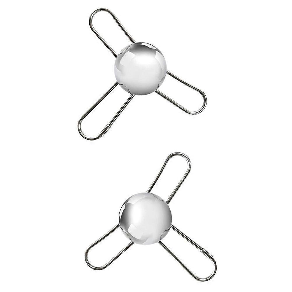 Set Mit 2 Wiederverwendbaren Edelstahl-kaffee-kühlkugeln Mit Ständer.