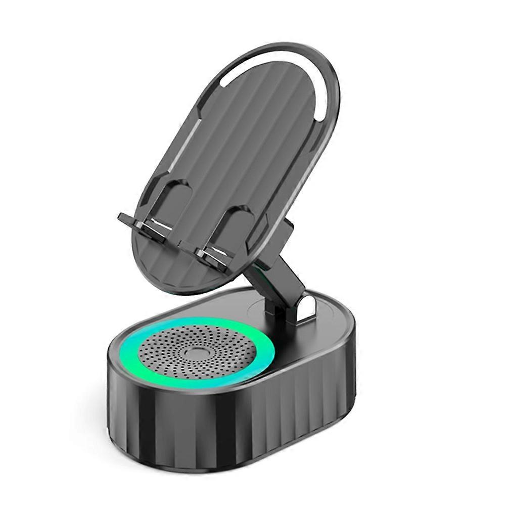 Faltbarer Rgb-smart-lautsprecher Mit Integriertem Sensor, Kompatibel Mit 9d Hifi Surround-musik Und Dient Gleichzeitig Als Externer Akku Für Mobiltelefone (schwarz).