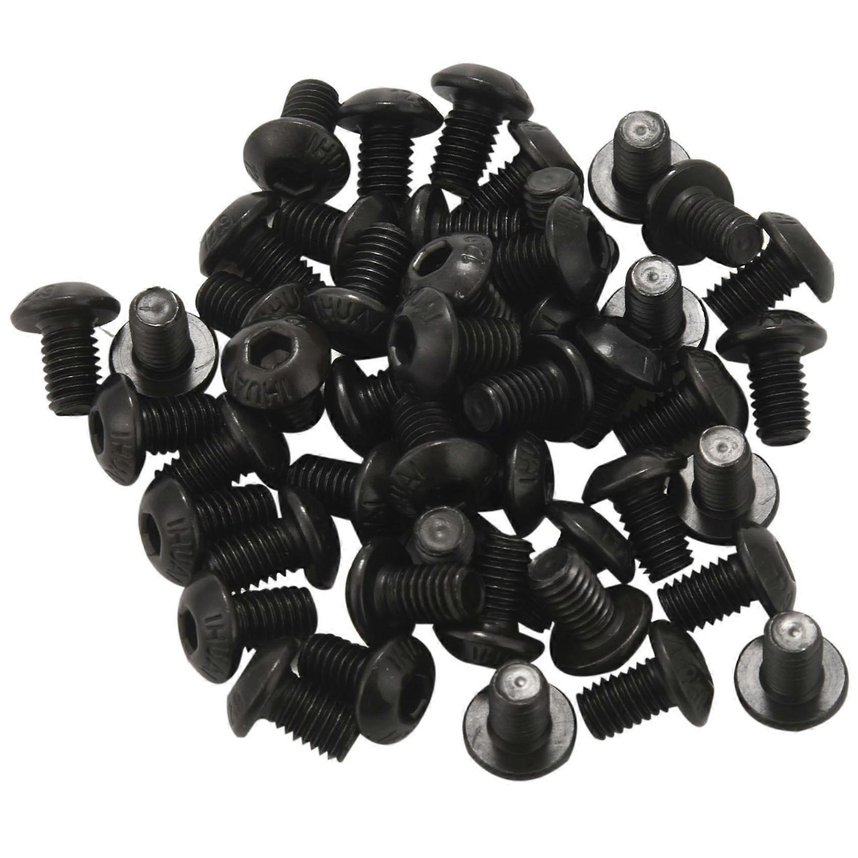 Schwarze M5x8mm Innensechskantschrauben, 50er-packung