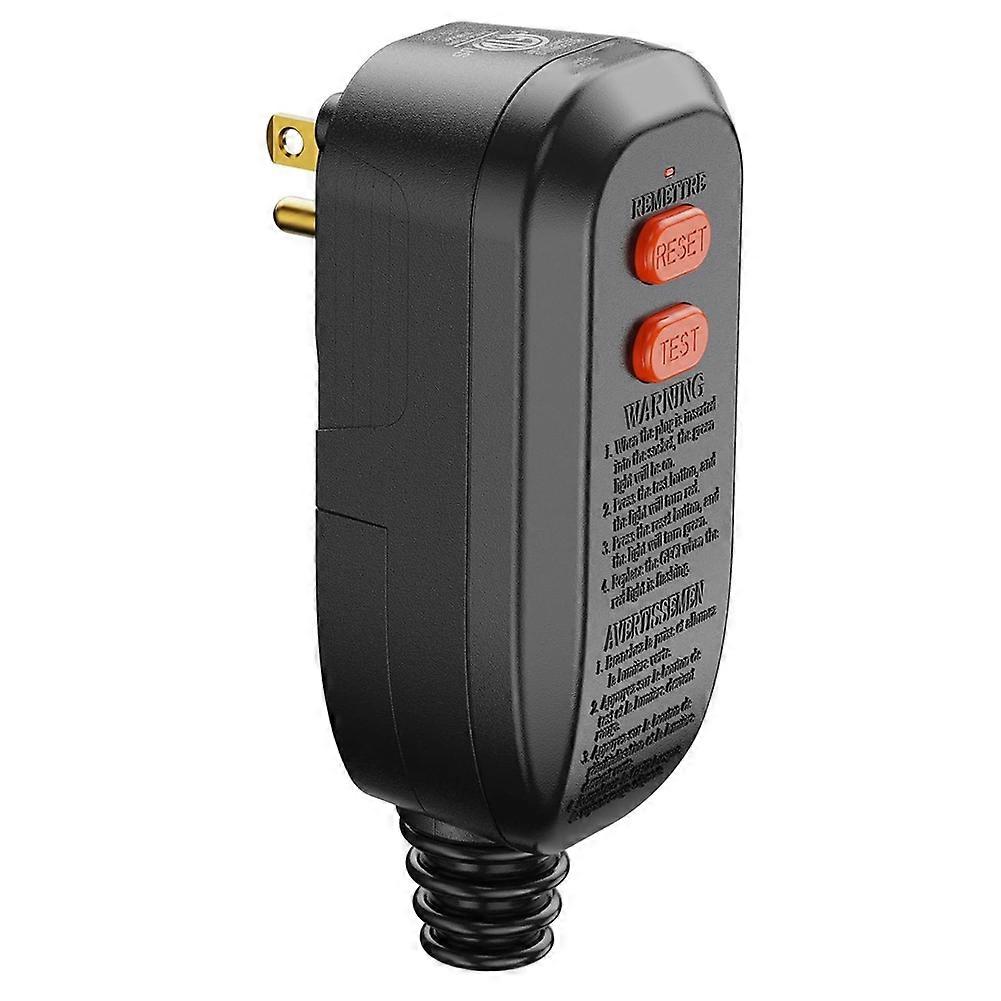 15 A Automatische Rückstell-ersatzsteckdose, 3-polig, Fehlerstromschutzschalter, Sicherheitssteckdose (amerikanischer Stecker).