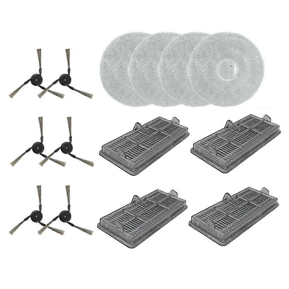 Set Mit 14 Ersatzteilen Für Den Dreame X40 Pro Ultra Saugroboter: Waschbare Seitenbürste, Hepa-filter Und Reinigungstuch.