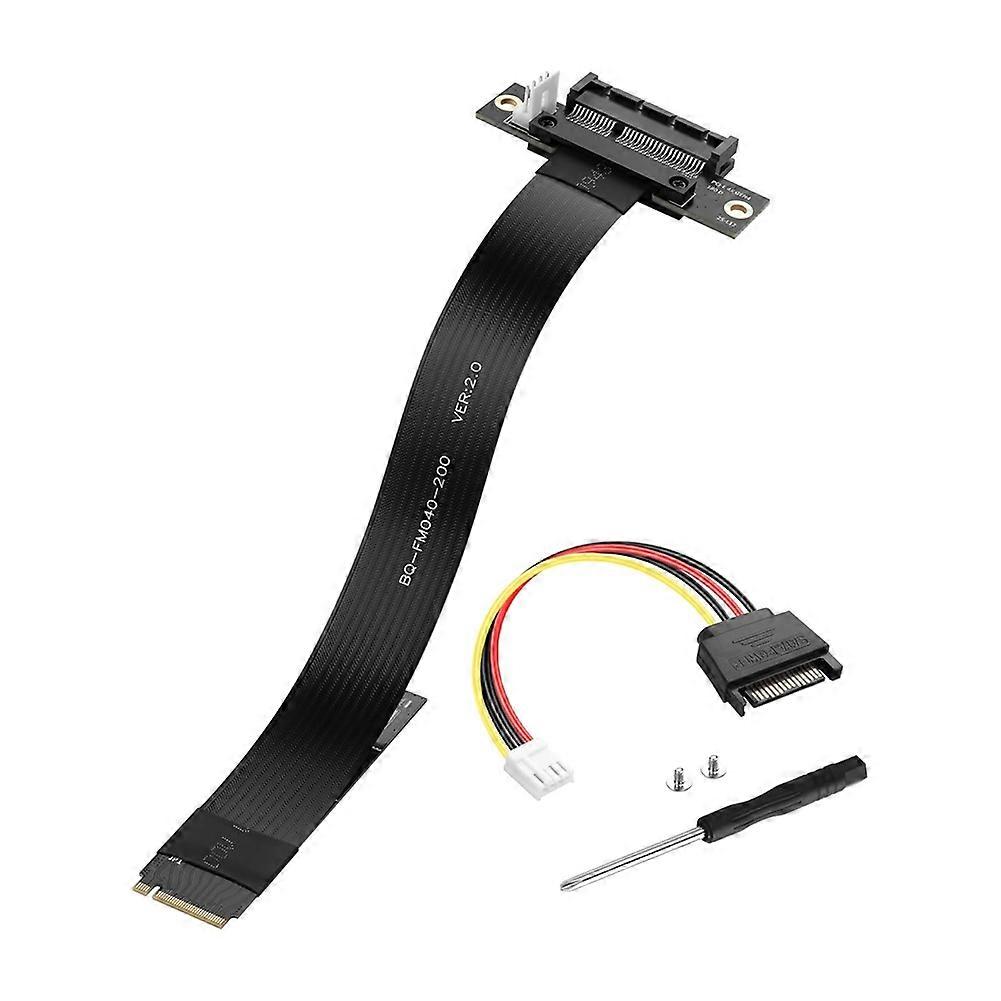 M.2 M-key Pci-e4.0 2280 Ngff Auf Pcie X4 Verlängerungskabel, M2 Buchse Auf Pci-e 4x Riser-kabel Für M2 2230 (180 Grad M.2)