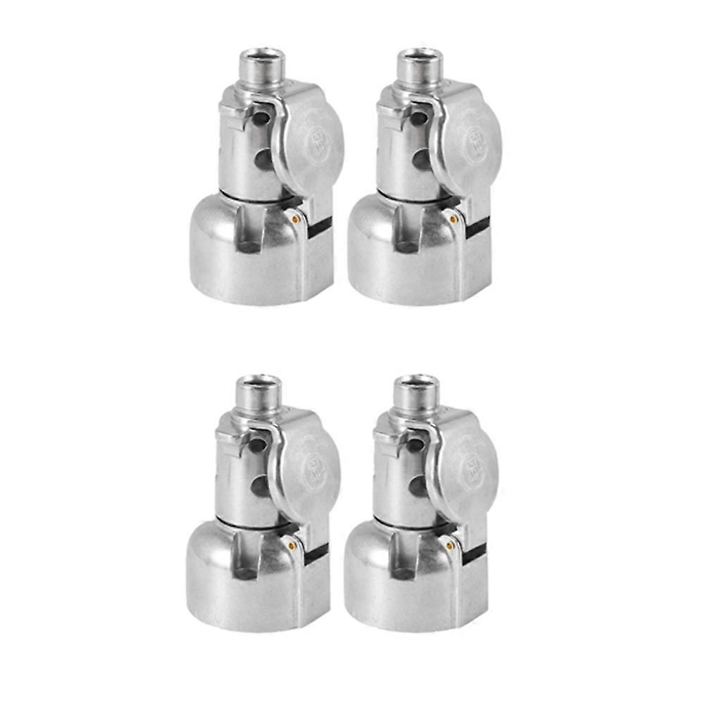 Set Mit 4 Anhängerzubehörteilen: 7-polige 12v-anhängersteckdose, 7-polige Metallverbinder Für Die Anhängerkupplung