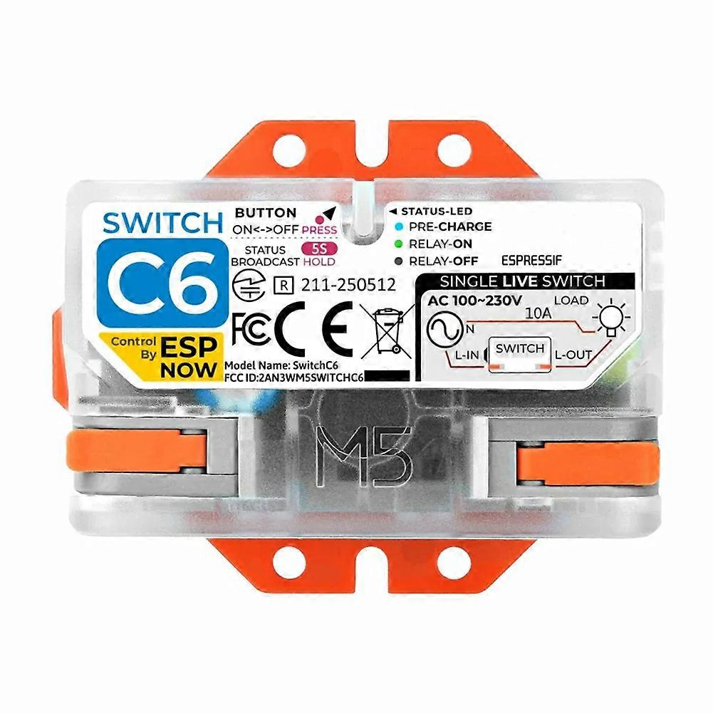 M5stack Ein-draht-wlan-smart-schalter, Esp32-c6-chip, Fernbedienung, Energieeffiziente Hausautomation