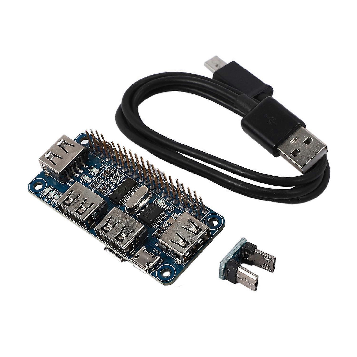 4-port-usb-erweiterungsplatine Für Raspberry Pi 3/2/zero W, Mit Usb-zu-uart-schnittstelle Für Serielles Debugging, Kompatibel Mit Usb 2.0/1.1.