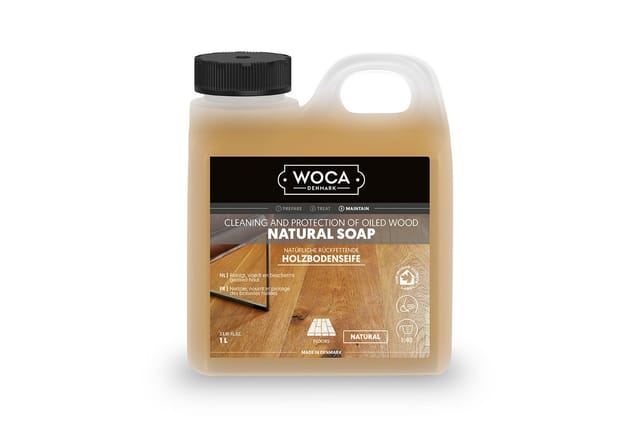 Woca - Holzbodenseife für die Grundbehandlung von Weichholzböden natur 1 Liter