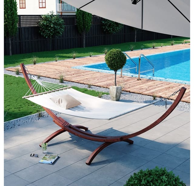 Vitalispa - Hängematte , Weiß, 190 x 120 cm, OK-Living