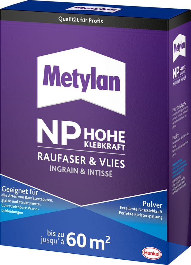 Np Hohe Klebkraft Raufaser & Vlies Pulver 1 kg mnrv - Metylan