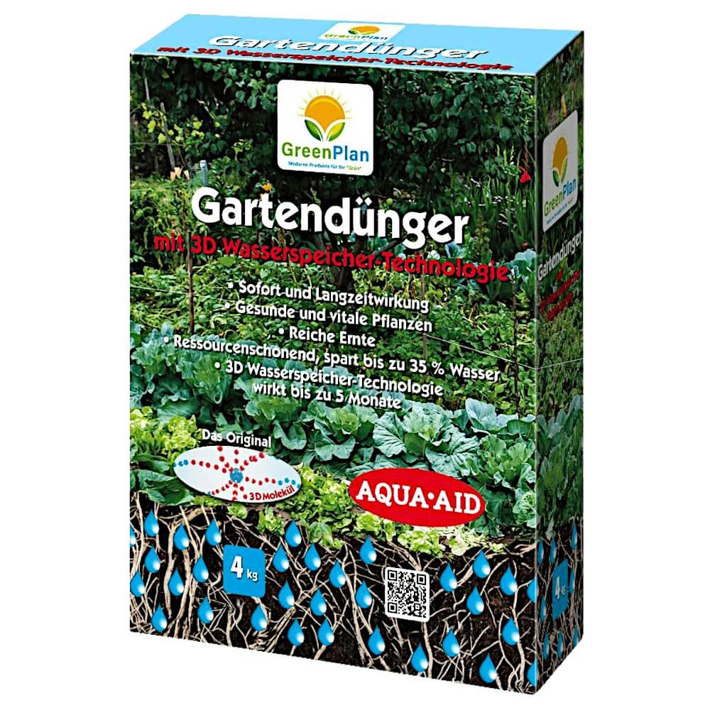 Greenplan Gartendünger + 3d Wasserspeicher 4 Kg