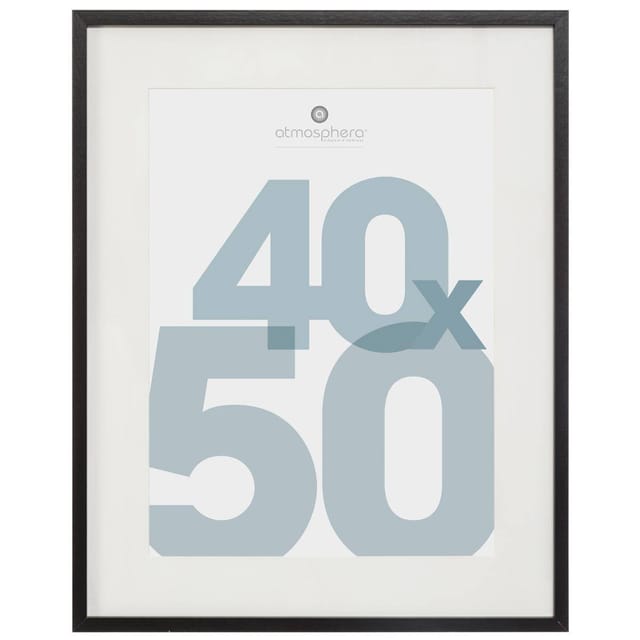 Atmosphera - Fotorahmen Manu - Holz und Glas - schwarz - 40x50 cm créateur d'intérieur