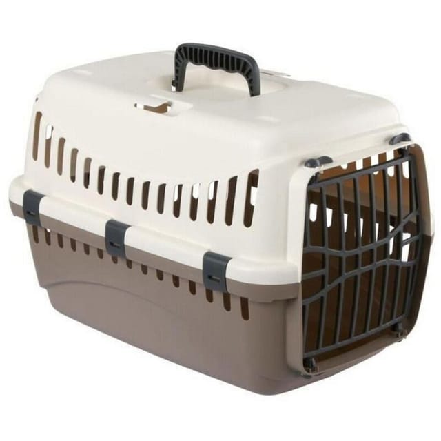 Kerbl Transportbox Expedion 45x30x30cm, max. Tiergewicht 10kg, creme/taupe 81346