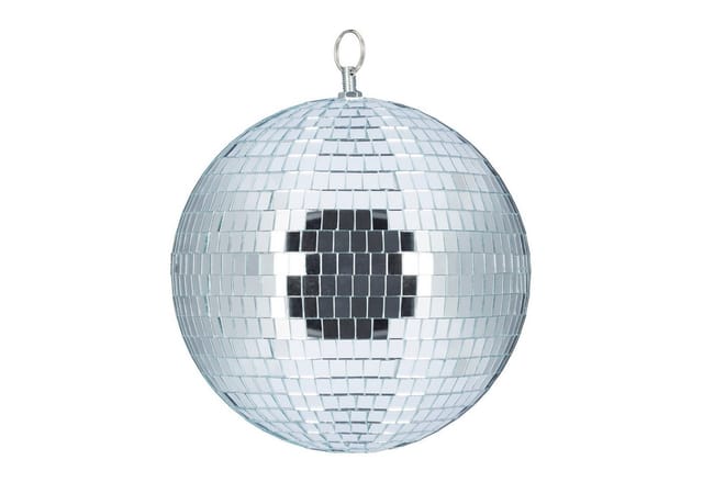 Relaxdays - Discokugel, zum Aufhängen, für Decke, große Spiegelkugel, Party Deko, Mottoparty, Diskokugel ø 20 cm, silber