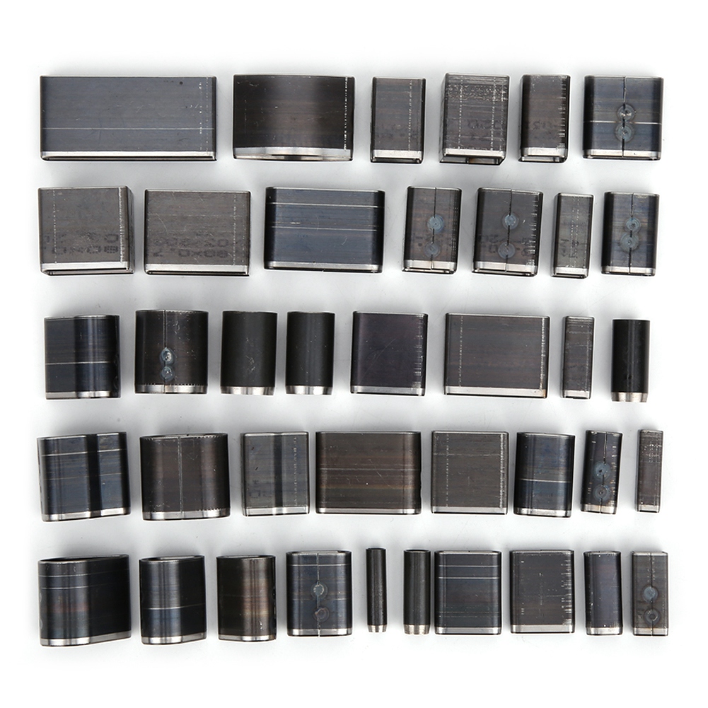 39-teiliges Hohllochstanzer-set Für Kurze Ledergürtel, Oval, Rund, Quadratisch