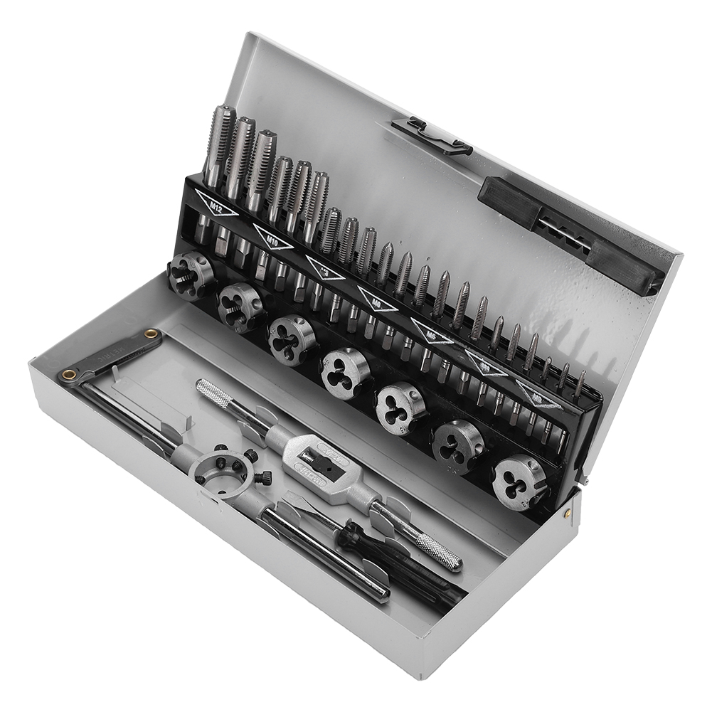 32-teiliges Gewindeschneidwerkzeug-set Aus Legiertem Stahl, Tragbar, Hochfest, Handwerkzeug-set