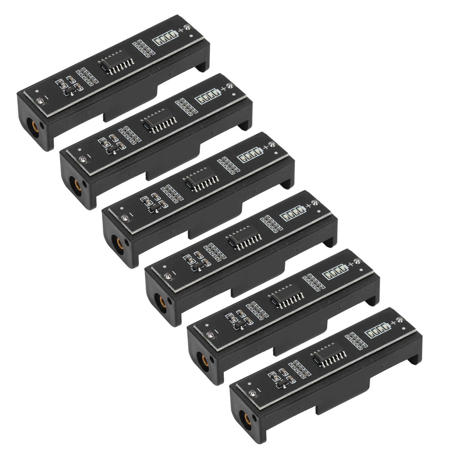 6-teiliges Batterietester-set Mit 4 Kontrollleuchten – Präziser, Tragbarer Batterietester Für Aa- Und Aaa-batterien