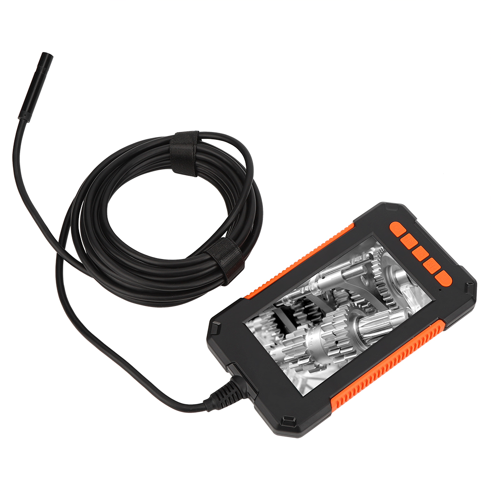 P40 1080p 8-led-licht Wasserdichte Industrie-endoskopkamera Mit 4,3-zoll-bildschirm (8 Mm Durchmesser)