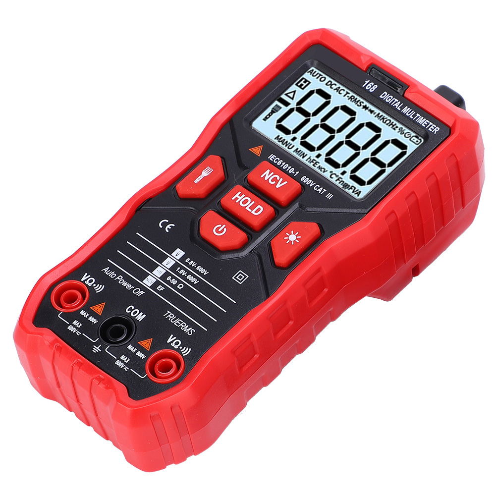 Ua168 Mini-handmultimeter Mit Lcd-display Und Ac/dc-spannungs- Und Widerstandsmessgerät Inklusive Messspitzen