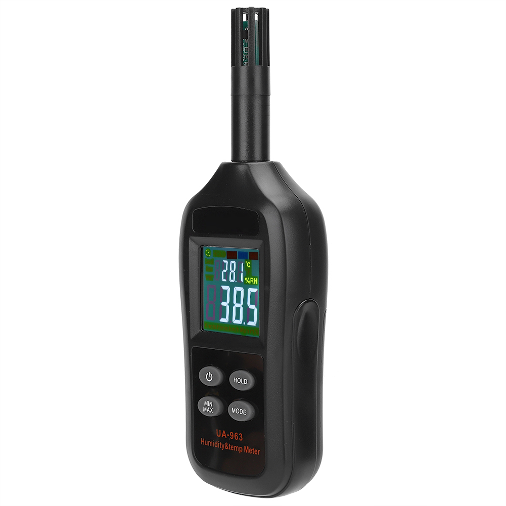 Ua963 Tragbares, Hochpräzises Mini-digitalthermometer Mit Hygrometer Und Lcd-anzeige Für Temperatur Und Luftfeuchtigkeit