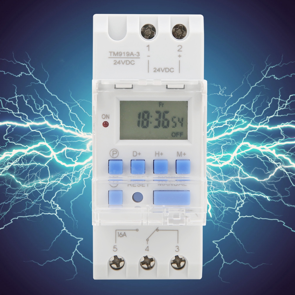 Tm919a-3 24v Dc 16a Lcd 7 Tage Programmierbare Digitale Zeitschaltuhr