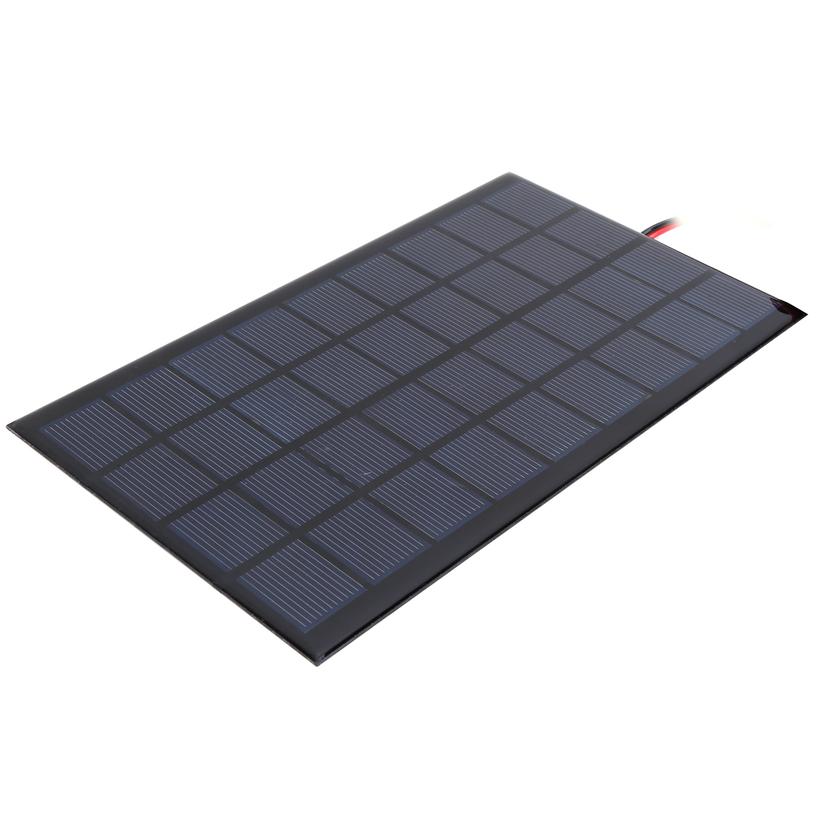 Solarmodul Aus Epoxidharz, Polysilizium, Dc 9 V, 3 W, Mit 100 Cm Rotem/schwarzem Kabel Und Zubehör